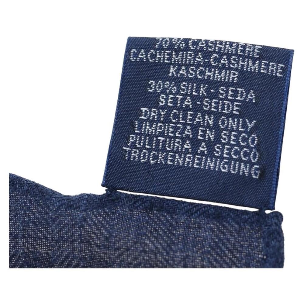 Hermes Cashmere Carre 140 Scarf Blue - Picture 6 of 7